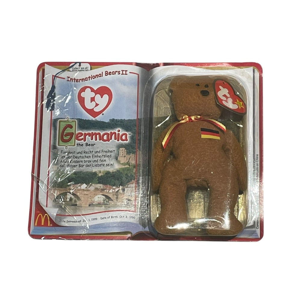 Ty beanie teenie beanie baby Germania the bear mcdonalds‎ international bears ll